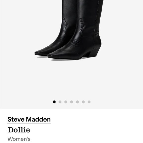 Steve Madden Black Over the Knee Boots